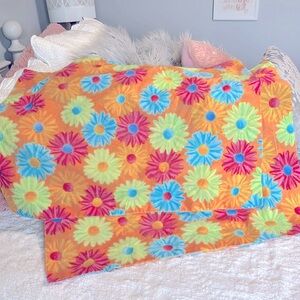 Colorful Flower Print Pillowcases Set of Two